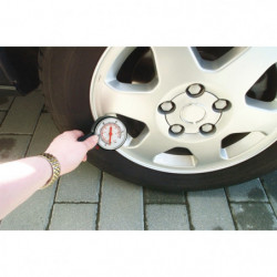 Misuratore pressione pneumatici professionale con manometro