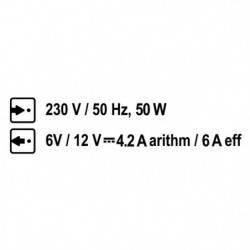 Carica Batterie 6 Amp. 12V-230V